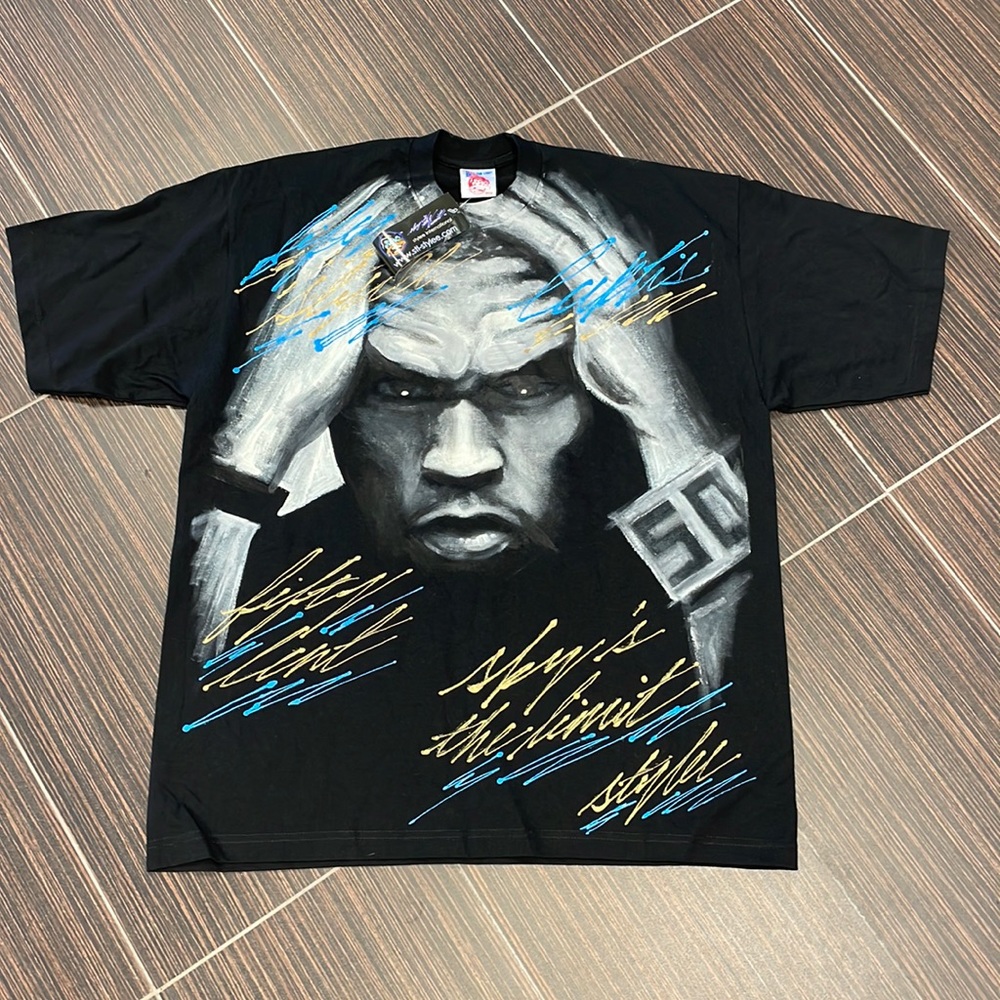 NWT 50 Cent Super Heavy T-Shirt Vintage Hand Painted